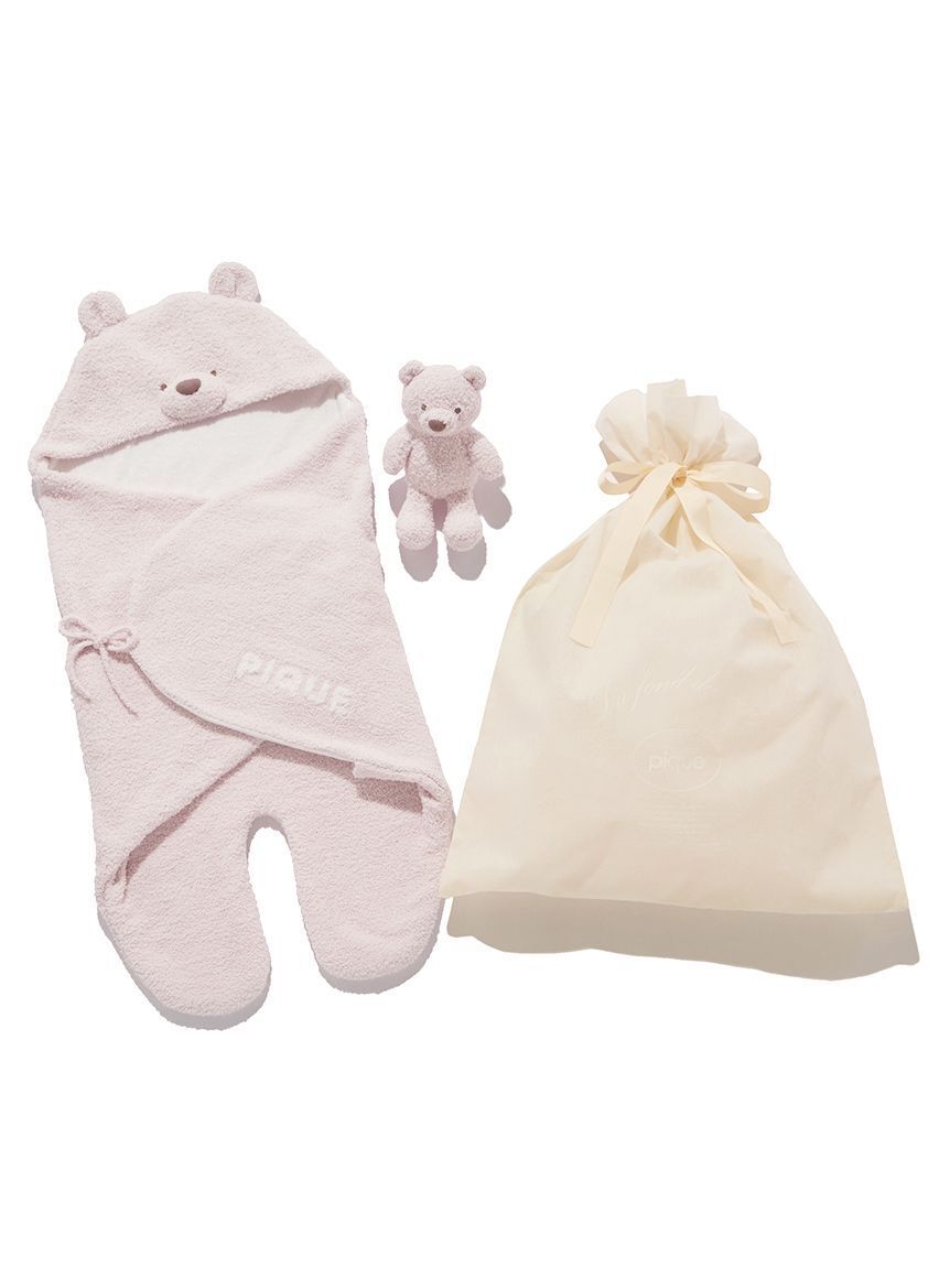GELATO PIQUE KIDS & BABY「【ラッピング済み】【BABY】パウダーベアおくるみ＆ぬいぐるみSET」|その他ベビー用品|