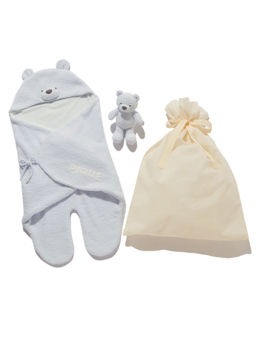 GELATO PIQUE KIDS & BABY「【ラッピング済み】【BABY】パウダーベアおくるみ＆ぬいぐるみSET」|その他ベビー用品|