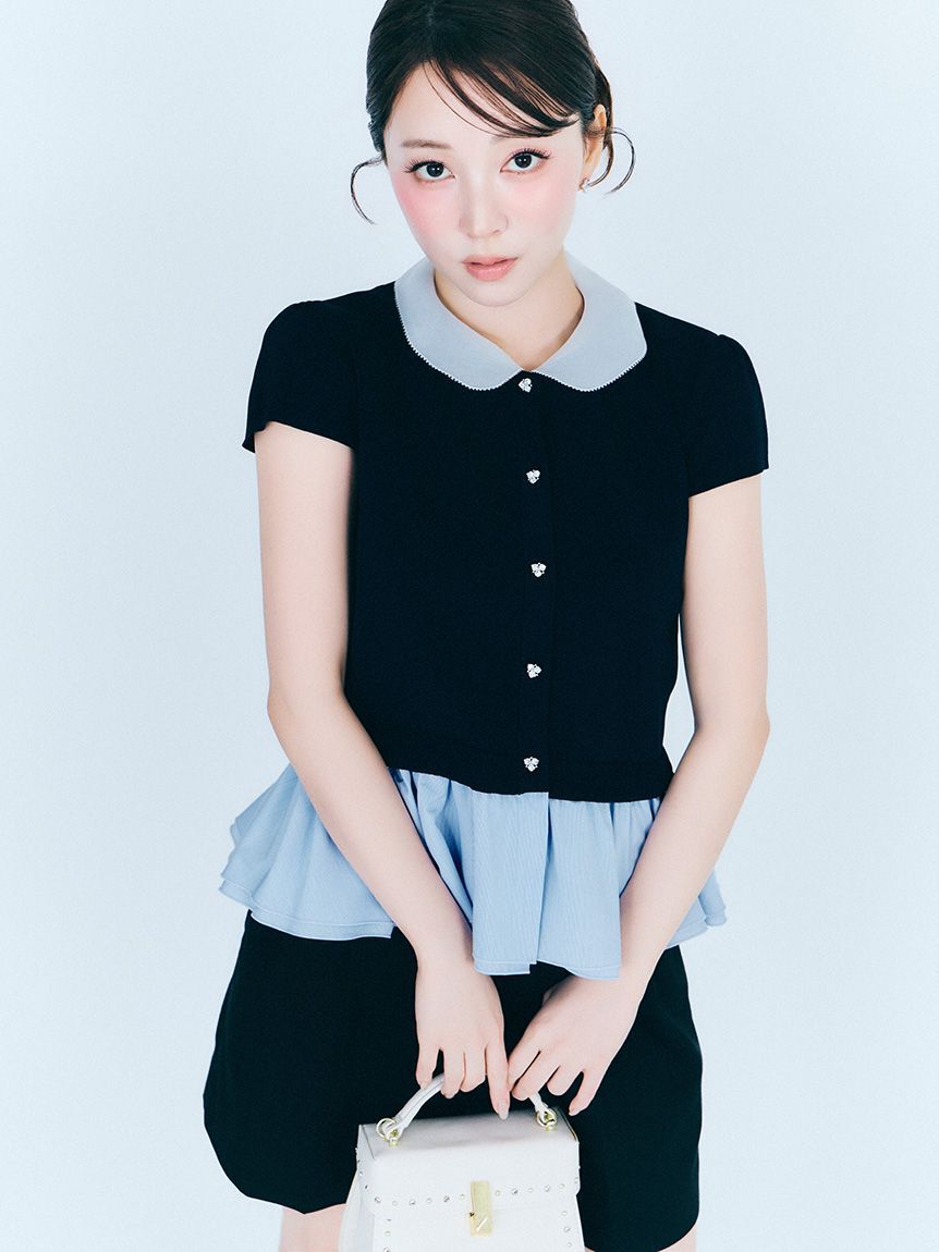 CELFORD「【WEB限定カラー】デタッチャブルペプラムカーディガン」|カーディガン|