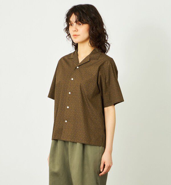 MACKINTOSH PHILOSOPHY「GREY LABEL ジオメトリック半袖シャツ」|シャツ・ブラウス|