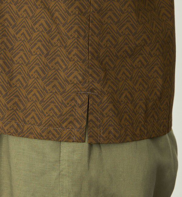 MACKINTOSH PHILOSOPHY「GREY LABEL ジオメトリック半袖シャツ」|シャツ・ブラウス|