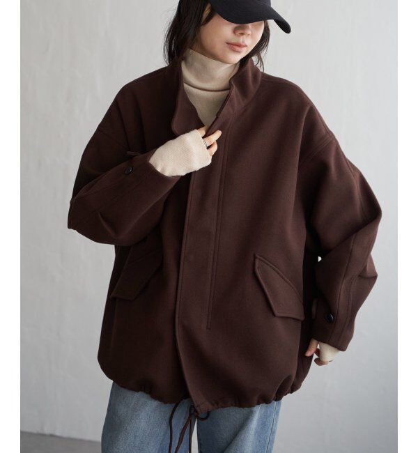 VENCE share style「メルトンショートモッズコート」|ブルゾン・スタジャン|