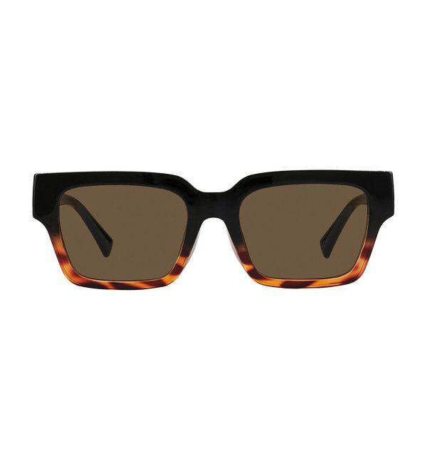  「SUNCUTGlasses/UV100%CUT ウェリントン型 サングラス [度無し専用] 四角 太縁 紫外線対策 UVカット」|サングラス|