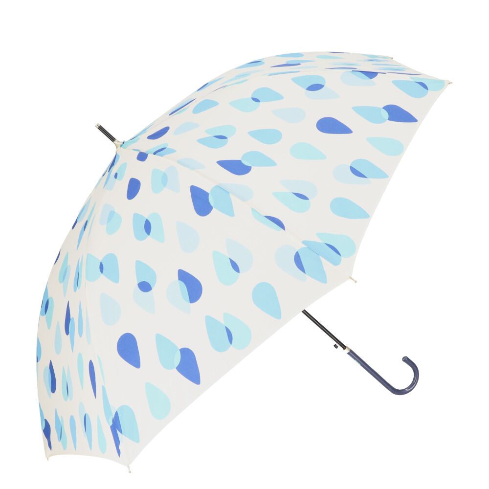 BACKYARD FAMILY「傘 晴雨兼用 レディース 通販 60cm 長傘 雨傘 晴雨兼用傘 ワンタッチ傘 日傘 ジャンプ傘」|傘|ブルー3
