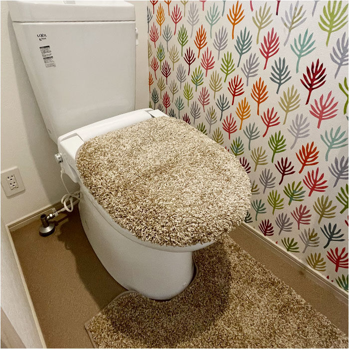 BACKYARD FAMILY「トイレ フタカバー おしゃれ 通販 トイレカバー 洗浄暖房用 ミューファン トイレフタカバー」|トイレタリー・ランドリーグッズ|