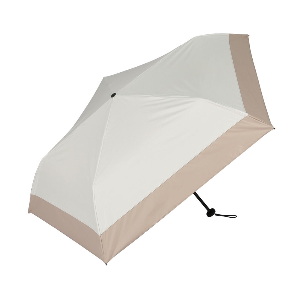 BACKYARD FAMILY「KIZAWA 折りたたみ傘 通販 日傘 折りたたみ 完全遮光 傘 50cm 折畳み傘 晴雨兼用」|傘|ベージュ1