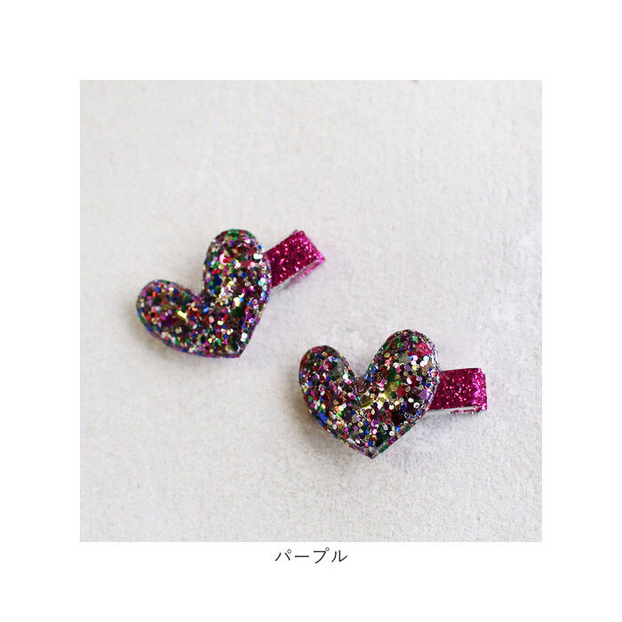 BACKYARD FAMILY「ヘアクリップ ハート 小さめ 2個セット 通販 ヘア クリップ ヘアピン 髪飾り 髪留め キッズ」|その他|