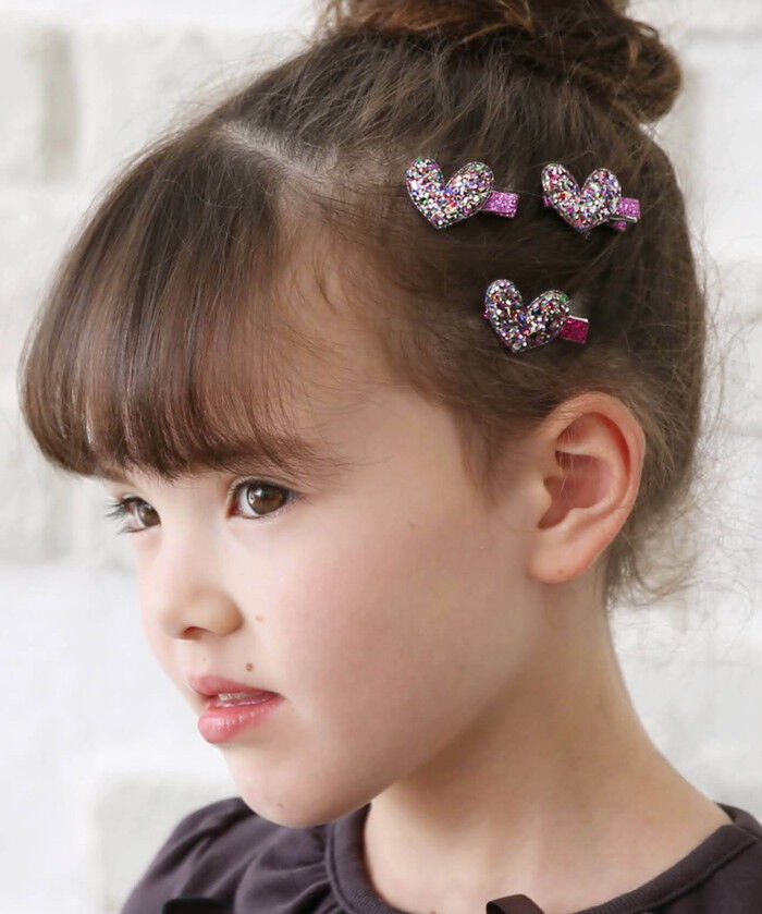 BACKYARD FAMILY「ヘアクリップ ハート 小さめ 2個セット 通販 ヘア クリップ ヘアピン 髪飾り 髪留め キッズ」|その他|