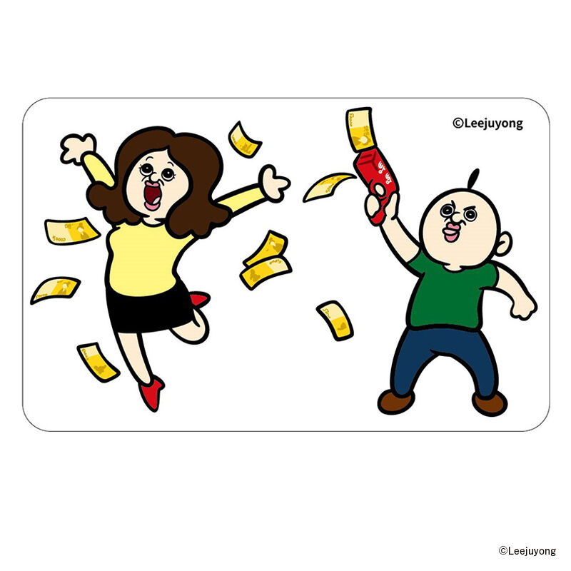 BACKYARD FAMILY「パンパンくんの日常 グッズ 通販 ぱんぱんくん 韓国 クリアカード まじかる百貨店クリアカード」|フィギュア・ホビー|