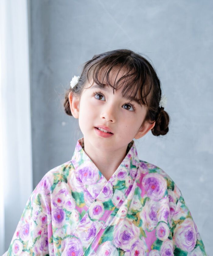 BACKYARD FAMILY「Rora 甚平 キッズ 女の子 通販 ローラ はなよい 花宵 上下セット セットアップ 半袖」|その他|