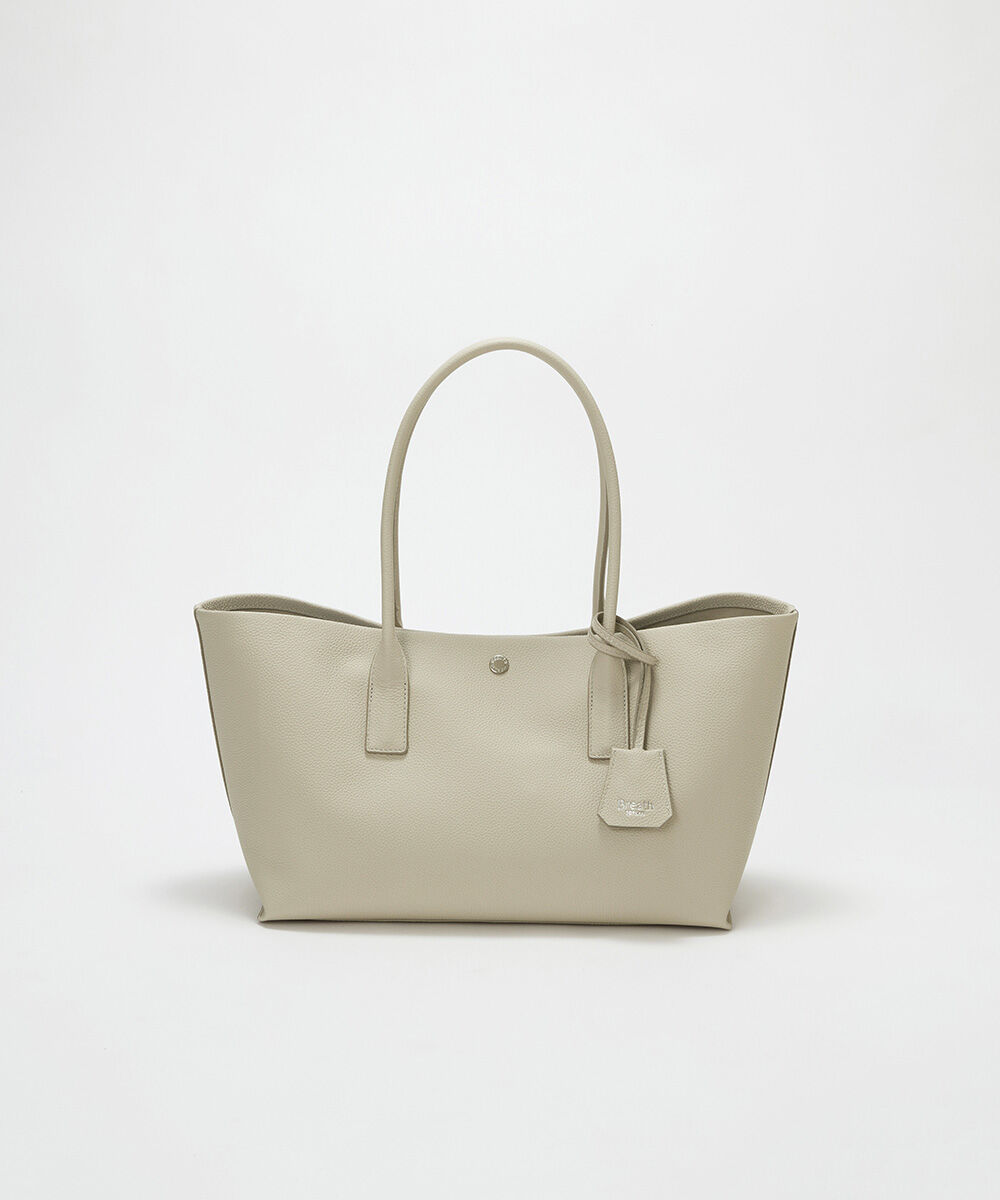 TOPKAPI BREATH「【雑誌掲載】【Breath TOPKAPI】ELAN エラン シュリンクレザー 2way トートバッグ」|ショルダー・メッセンジャー|クリーム