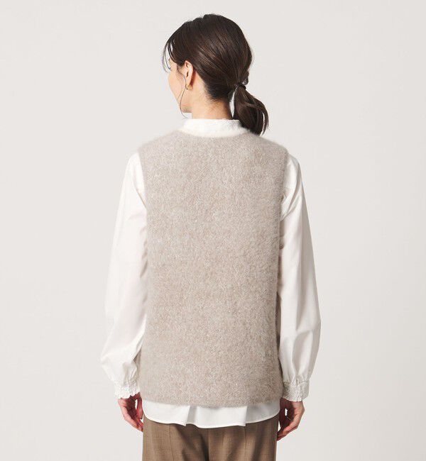 UNITED ARROWS「フォックスカシミヤ ダブルフェイス スパンコール ベスト」|ベスト・ジレ|