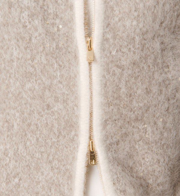 UNITED ARROWS「フォックスカシミヤ ダブルフェイス スパンコール ベスト」|ベスト・ジレ|