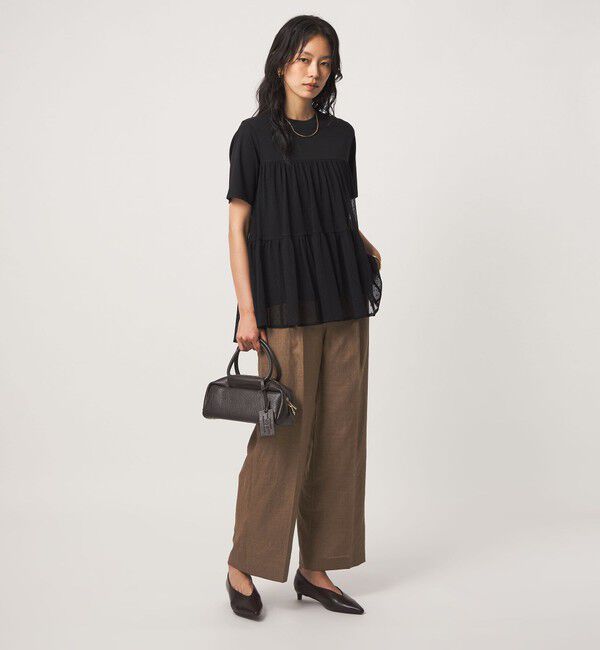 UNITED ARROWS green label relaxing「ドットチュール ティアード プルオーバー カットソー」|Tシャツ・カットソー|