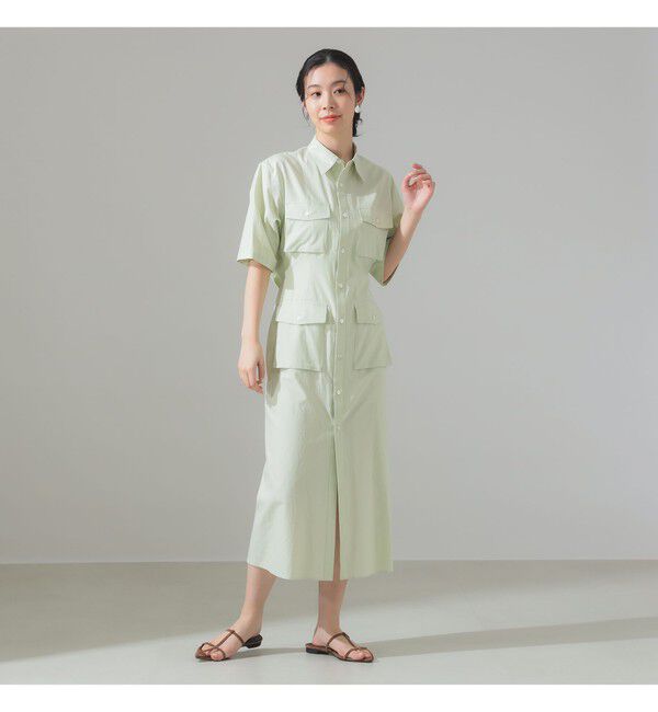 BEAMS SELECTION for WOMEN「AURALEE / WASHED FINX TWILL SHIRT DRESS」|ワンピース|