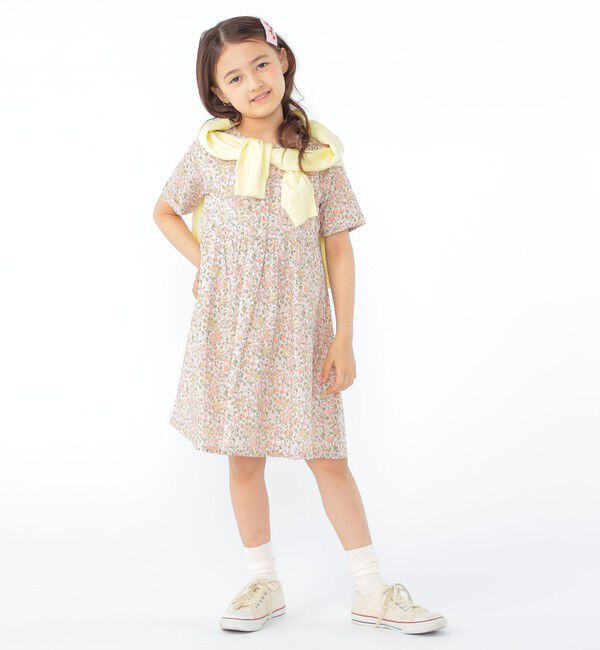 SHIPS KIDS「SHIPS KIDS:100～130cm / リバティ 半袖 ワンピース」|ワンピース|