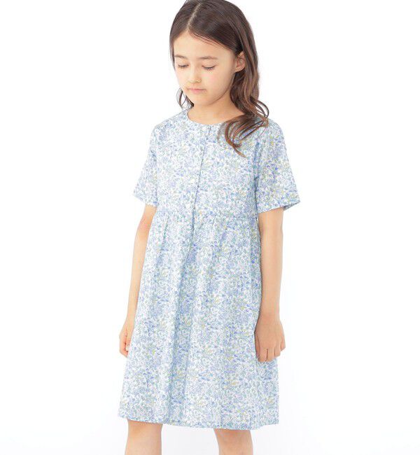 SHIPS KIDS「SHIPS KIDS:100～130cm / リバティ 半袖 ワンピース」|ワンピース|