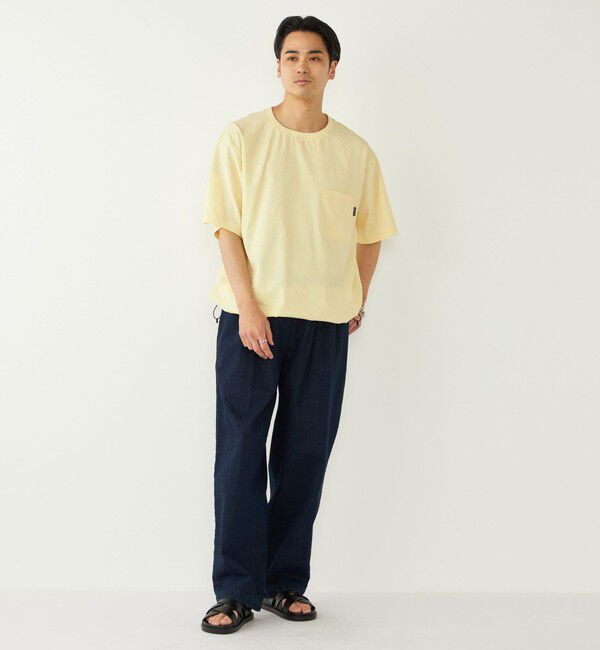 SHIPS Colors 「SHIPS Colors:〈接触冷感・吸水速乾・洗濯機可能〉ライト シアサッカー Tシャツ」|Tシャツ・カットソー|