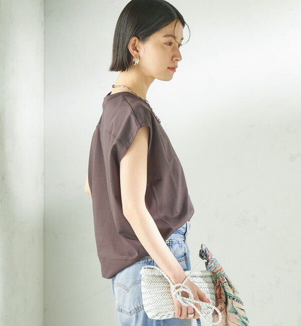 SHIPS for women「〈接触冷感/吸水速乾/洗濯機可能〉ハイゲージ ポンチ コクーン カットソー」|Tシャツ・カットソー|