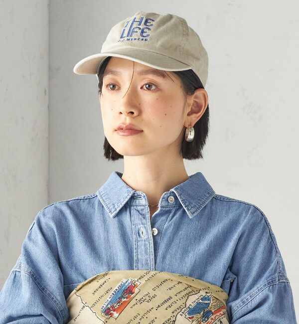 SHIPS for women「〈洗濯機可能〉J.J.MERCER: 刺繍 ロゴ キャップ」|キャップ・キャスケット|