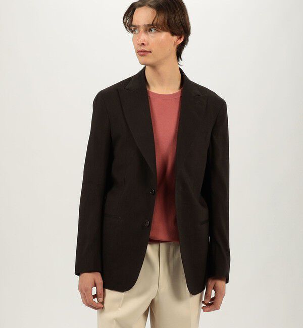 TOMORROWLAND MENS「【別注】De Petrillo MARGELINA リネンウール シングルブレステッド2Bジャケット」|テーラードジャケット|