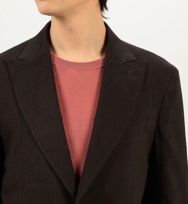 TOMORROWLAND MENS「【別注】De Petrillo MARGELINA リネンウール シングルブレステッド2Bジャケット」|テーラードジャケット|