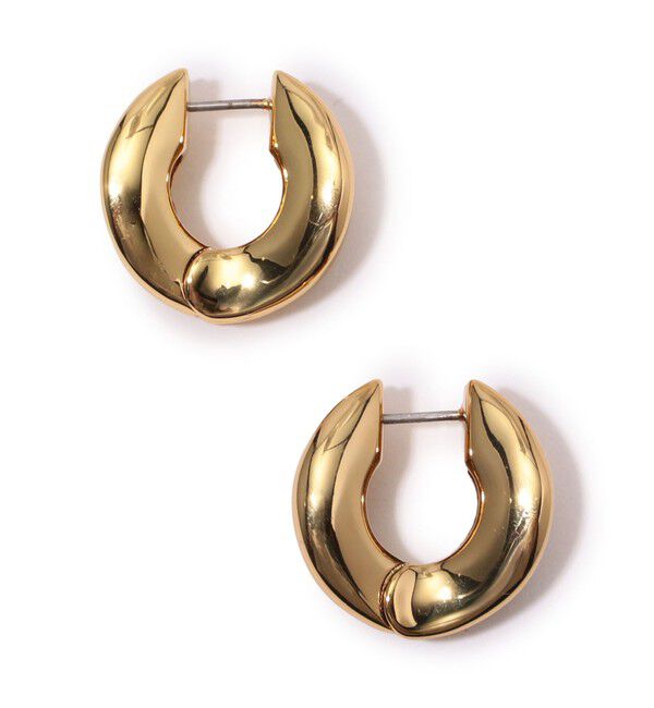 TOMORROWLAND GOODS「Kenneth Jay Lane Hoop Huggie ピアス」|ピアス|91 ゴールド