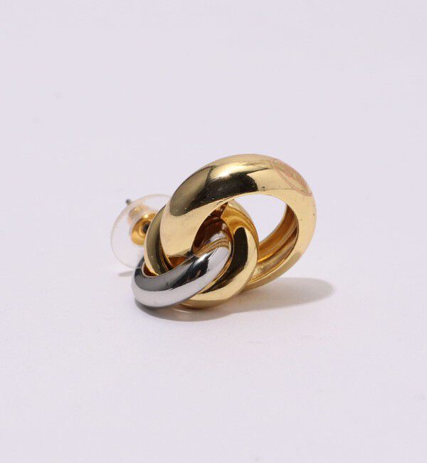 TOMORROWLAND GOODS「Kenneth Jay Lane G&S Knot Top Hoops ピアス」|ピアス|
