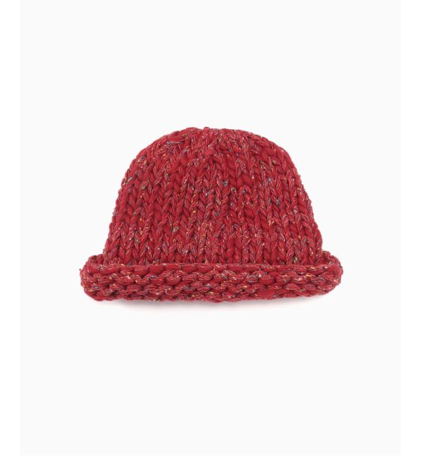 JOINT WORKS「Indietro Association / インディエトロ・アソシエーション Roll Knit Cap」|ニット帽|レッド