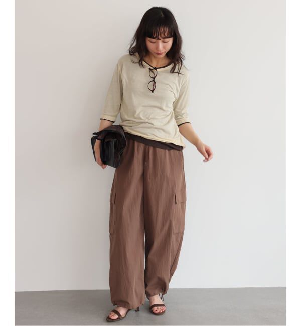 SLOBE IENA「《追加予約》CNドレープポプリンカーゴパンツ」|カーゴ|