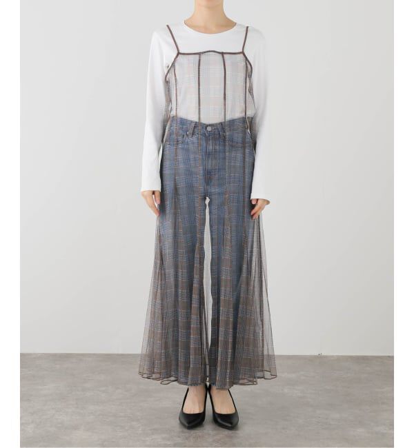 IENA LA BOUCLE「ALI GOLDEN アリ ゴールデン NEW PANELED MESH DRESS」|ワンピース|