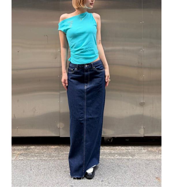 Oriens JOURNAL STANDARD「アシンメトリーTシャツ」|Tシャツ・カットソー|ブルー
