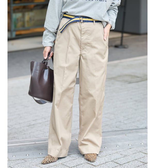 JOURNAL STANDARD「別注【BURK / バーク】for JS ベルトツキチノパンツ」|チノ|ベージュ