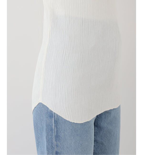 FRAMeWORK「MATTII Wrinkle cotton Crew neck tank top」|タンクトップ|
