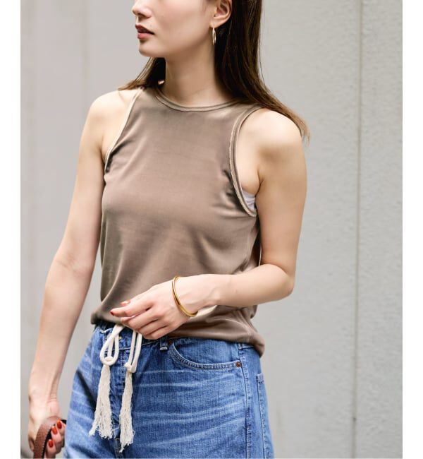 FRAMeWORK「≪新色 / 追加≫GREYCHORD/グレーコード NIKI NOSLEEVE」|タンクトップ|