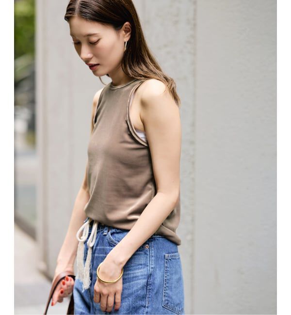 FRAMeWORK「≪新色 / 追加≫GREYCHORD/グレーコード NIKI NOSLEEVE」|タンクトップ|