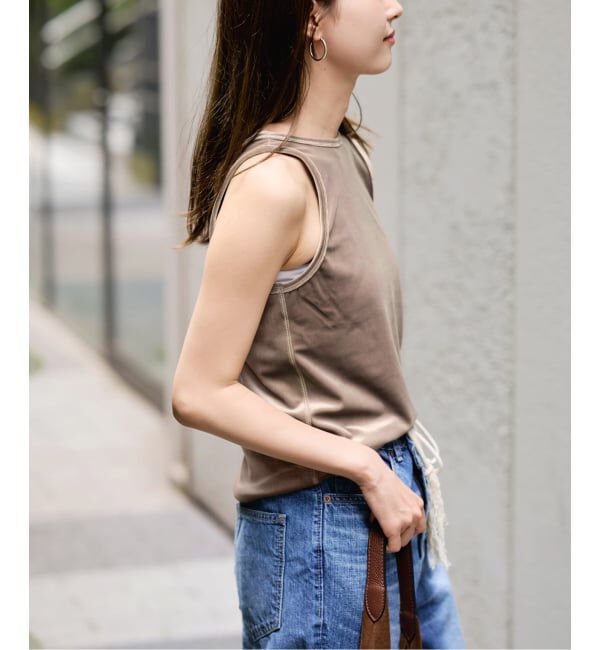 FRAMeWORK「≪新色 / 追加≫GREYCHORD/グレーコード NIKI NOSLEEVE」|タンクトップ|