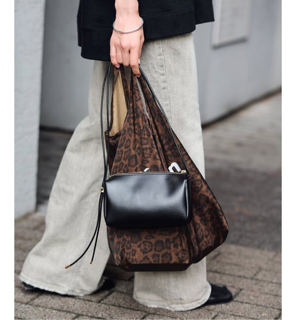 FRAMeWORK「≪予約≫SKIN/スキン MINI BAG レオパードパッカブルTOTE付き」|ショルダー・メッセンジャー|