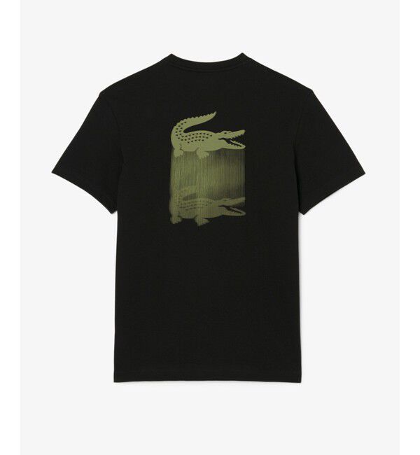 LACOSTE「フェイドエフェクトワニロゴバックプリントウルトラドライTシャツ」|Tシャツ・カットソー|