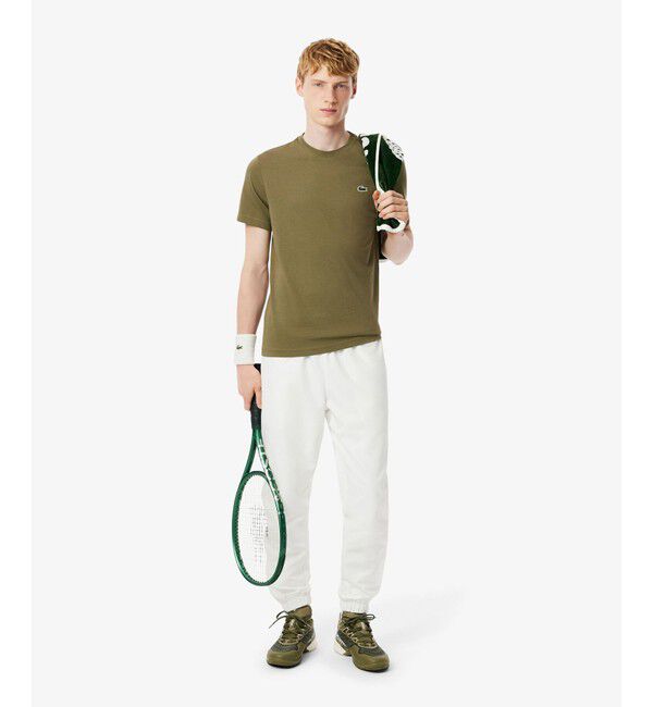 LACOSTE「フェイドエフェクトワニロゴバックプリントウルトラドライTシャツ」|Tシャツ・カットソー|