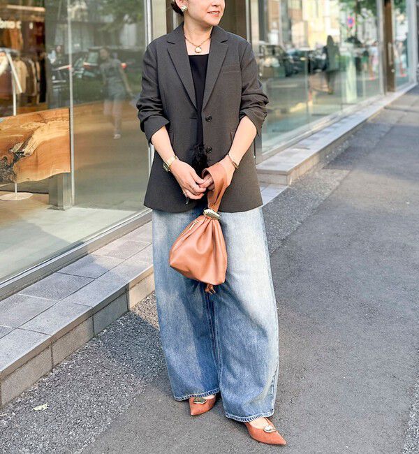 NOLLEY'S「【PR阿部☆別注】《抗ピリング/ストレッチ》ウォッシャブルダブルクロスオーバージャケット」|テーラードジャケット|