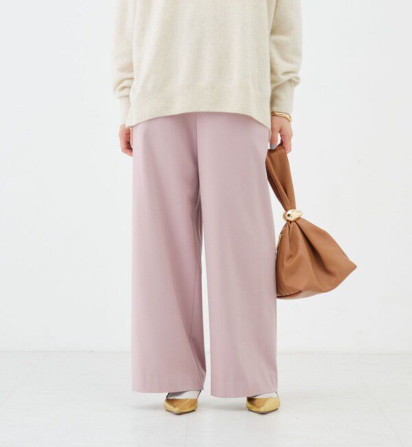 NOLLEY'S「《吸湿発熱》ウォッシャブル裏起毛WARMパンツ」|その他|ピンク
