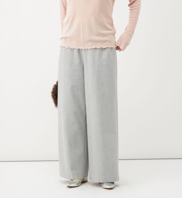NOLLEY'S「《吸湿発熱》ウォッシャブル裏起毛WARMパンツ」|その他|ライトグレー
