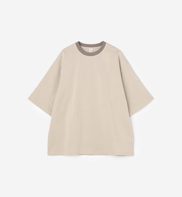 ORCIVAL「ORCIVAL | マーセライズ ワイドクルーネック 半袖 プルオーバー MEN」|Tシャツ・カットソー|BEIGE