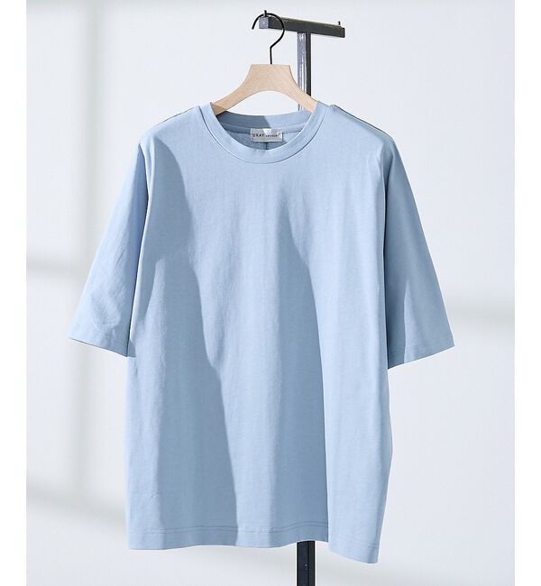 ABAHOUSE「ヘビーウェイト ドルマンバレル Tシャツ」|Tシャツ・カットソー|ブルーグレー