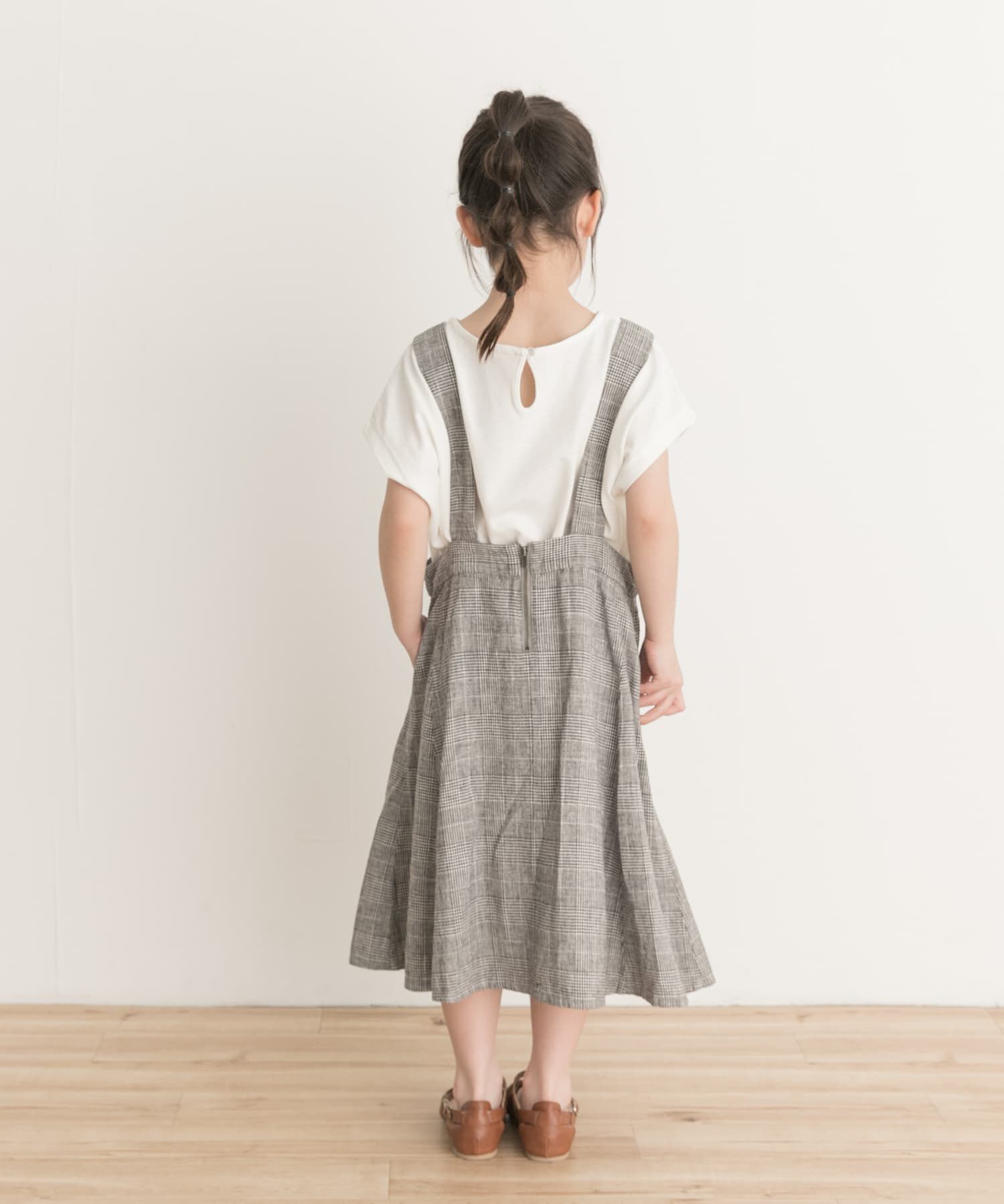 URBAN RESEARCH DOORS「『親子リンク』リネンレーヨンジャンパースカート(KIDS)」|ワンピース|
