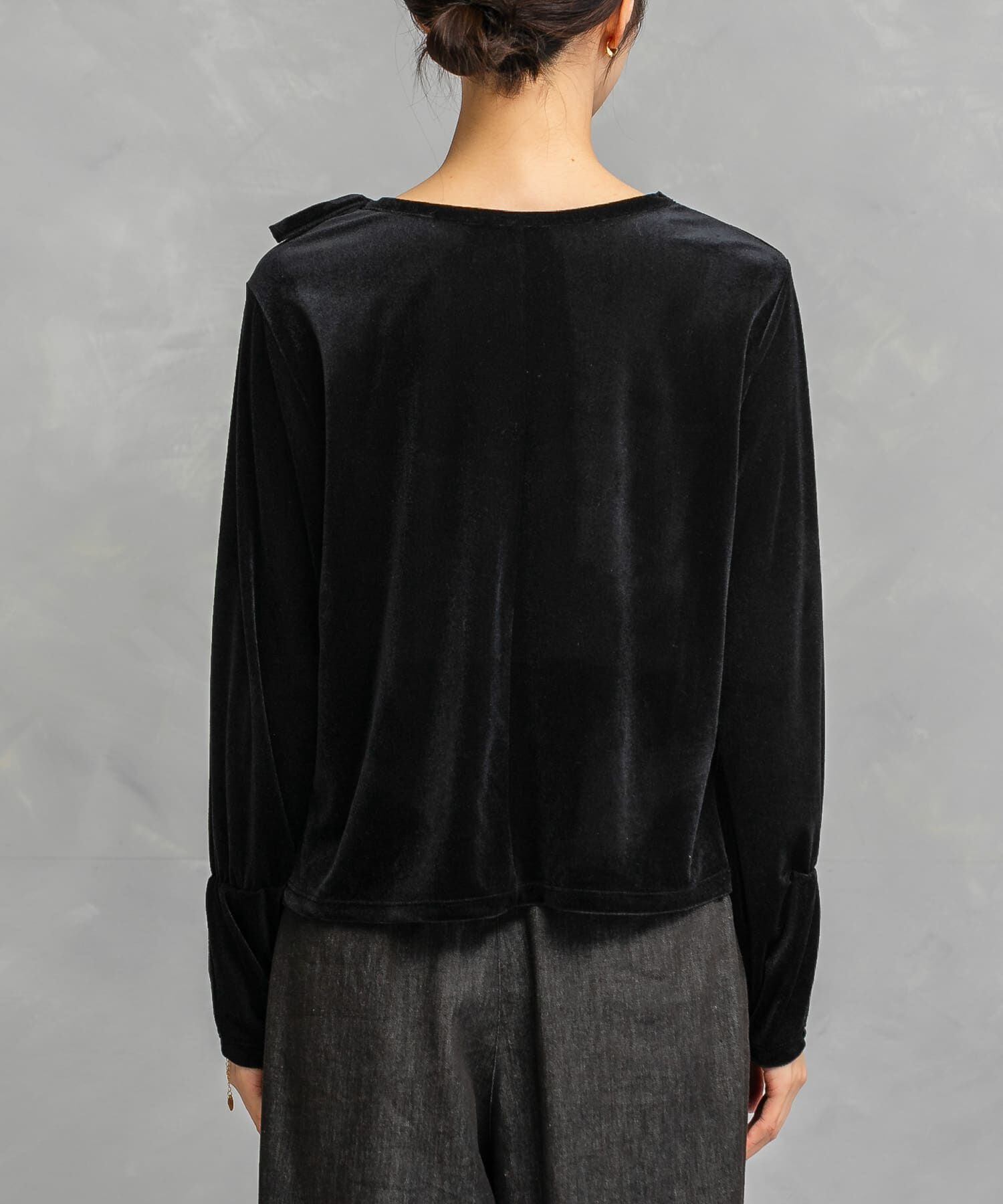 URBAN RESEARCH ROSSO「シアーベロアスリットデザインカットソー」|Tシャツ・カットソー|