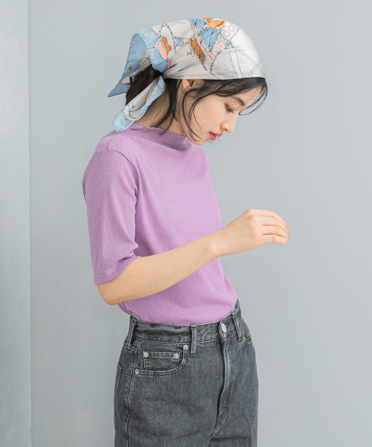 URBAN RESEARCH ROSSO「ラメシアーカットソー」|Tシャツ・カットソー|