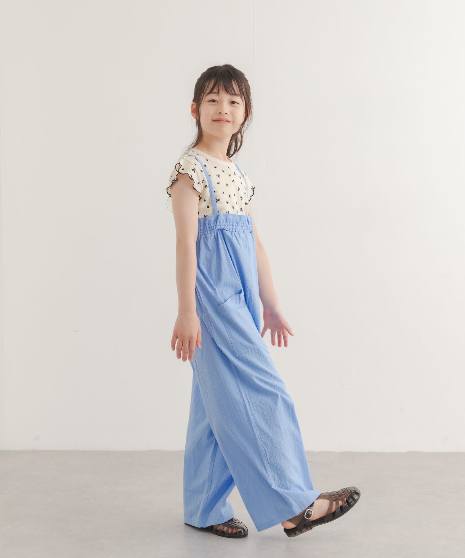 URBAN RESEARCH DOORS「フリルバギーキャミサロペット(KIDS)」|ワンピース|