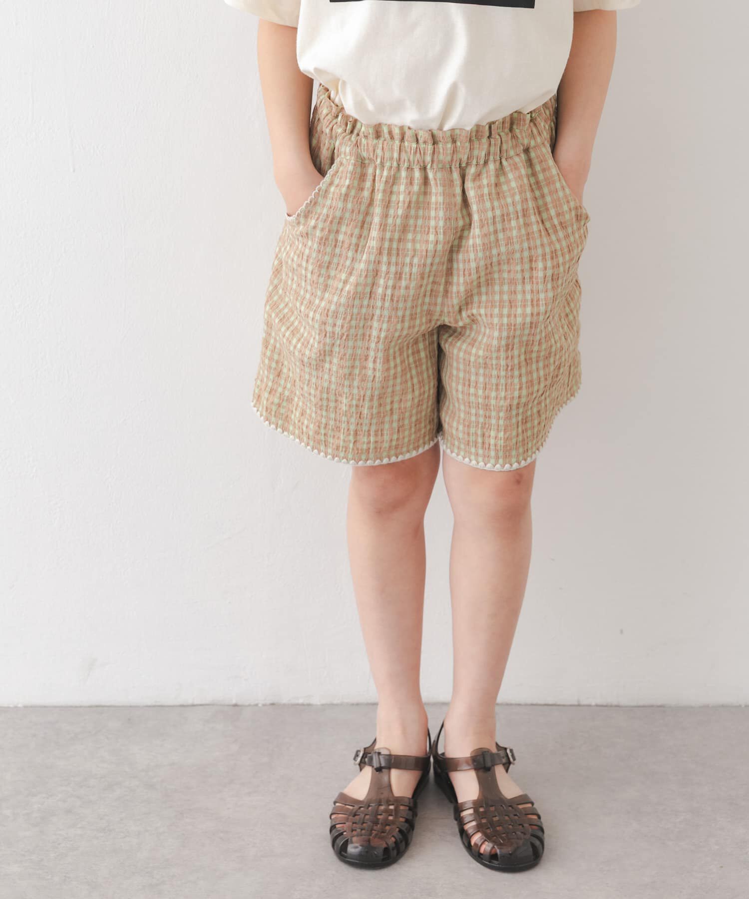 URBAN RESEARCH DOORS「『150サイズあり』チェックキュロット(KIDS)」|その他|
